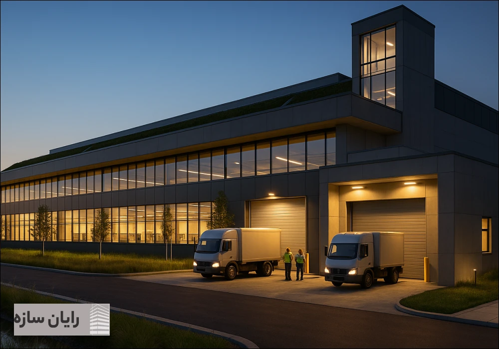 طراحی معماری کارخانه